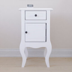 Lassic Vida Designs Nishano White 1 Drawer 1 Door Bedside Cabinet (H)620mm (W)350mm (D)300mm - thumbnail 5