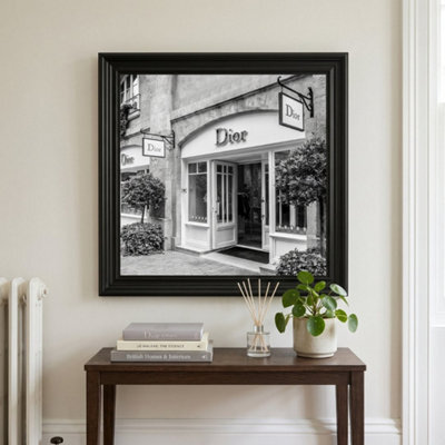 Home Luxe Interiors Dior Fashion Black Step Frame 70X70Cm Luxury Wall Art Home Decor Style - image 1