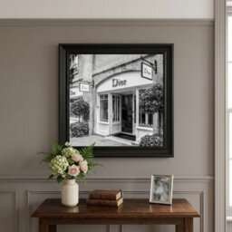 Home Luxe Interiors Dior Fashion Black Step Frame 70X70Cm Luxury Wall Art Home Decor Style - thumbnail 4