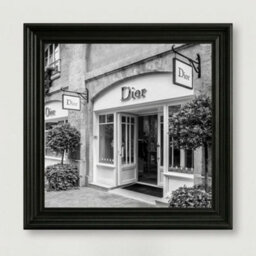Home Luxe Interiors Dior Fashion Black Step Frame 70X70Cm Luxury Wall Art Home Decor Style - thumbnail 3
