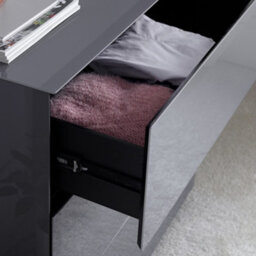 Linea 3 Drawer Grey Chest Only - thumbnail 2