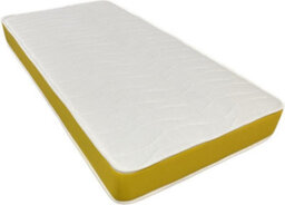 Wilson Beds Limited - 4Ft Small Double Rainbow Kids Basic Yellow Quilted Conventional Spring Mattress - thumbnail 1
