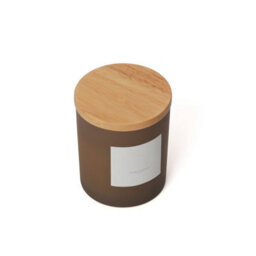Aroma Naturals Frosted Decadence Glass Candle - Praline & Birch Scent - thumbnail 4