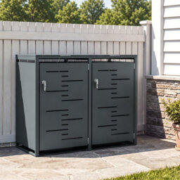 Sobuy Storage Cabinet With 2 Lockable Doors 52.8X31.5X45.7 Inch Ogs64-Dg - Dark Gray - thumbnail 9