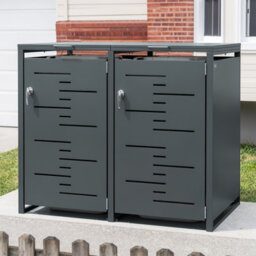 Sobuy Storage Cabinet With 2 Lockable Doors 52.8X31.5X45.7 Inch Ogs64-Dg - Dark Gray - thumbnail 1
