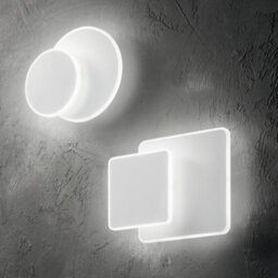 Ideal Lux Luminosa Pouche Led Decorative Square Flush Wall Light White, 3000K - thumbnail 2