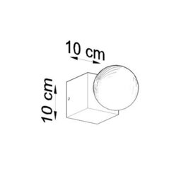 Luminosa Lighting Luminosa Ariz Surface Mounted Square Wall Lamp Natural Wood E27 - thumbnail 4