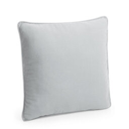 Westford Mill Fairtrade Cotton Piped Cushion Cover Natural/light Grey (40Cm X 40Cm X 18Cm)