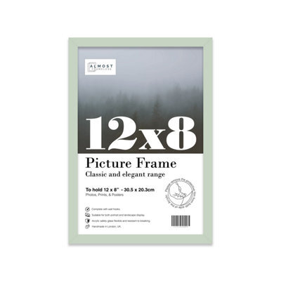 12X8 Mint Green Picture Frame (30.5 X 20.3Cm) Poster, Photo, Artwork, Gallery Wall Or Print - image 1