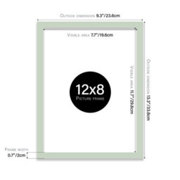 12X8 Mint Green Picture Frame (30.5 X 20.3Cm) Poster, Photo, Artwork, Gallery Wall Or Print - thumbnail 3