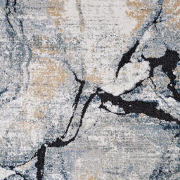 Livabliss Square Jolie-Abstract Grey Blue Ivory Brown Modern Marble Living Dining Bedroom Rug 200 X 200 Cm Easy Care, Non Shedding - thumbnail 7