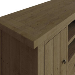 FWSTYLE 2 Door 1 Drawer Large Tv Unit Solid Reclaimed Natural Pine - thumbnail 3