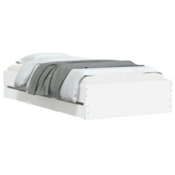 Berkfield Bed Frame With Drawers Without Mattress White 90X190 Cm Single - thumbnail 3
