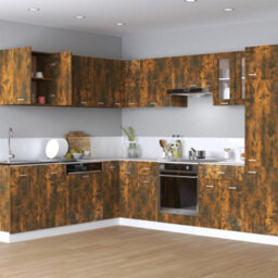 Vidaxl Hanging Cabinet Lyon Smoked Oak 60X31X60 Cm Engineered Wood - thumbnail 1