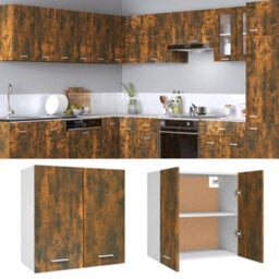 Vidaxl Hanging Cabinet Lyon Smoked Oak 60X31X60 Cm Engineered Wood - thumbnail 3