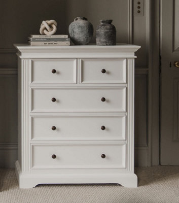 Statement Furniture Gainsborough White 2 Over 3 Chest Of Drawers - image 1