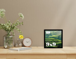 9X9 Black Picture Frame (22.9 X 22.9Cm) Poster, Photo, Artwork, Gallery Wall Or Print - thumbnail 2