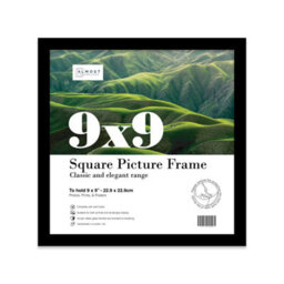 9X9 Black Picture Frame (22.9 X 22.9Cm) Poster, Photo, Artwork, Gallery Wall Or Print - thumbnail 1