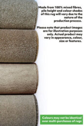 Melrose Relay Classic Mixed Fibres Latte Large Indoor Area Rug 140/200Cm - thumbnail 2