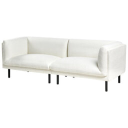 Wyld And Coco Novasofas 5-Seater Off-White Boucle Sofa Set With Metal Legs - 2+3 Configuration, Modern - thumbnail 9
