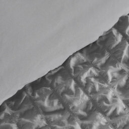 OHS Luxury Seersucker Duvet Cover Set Geo Pillowcase Quilt, Grey - Double - thumbnail 4