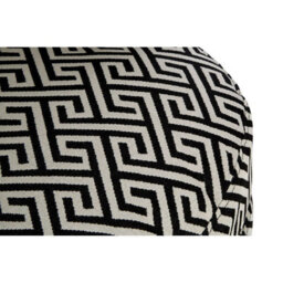 Orsina Round Black And White Round Armchair, Accent Chair For Living Room, Accent Lounge Chair For Home - thumbnail 8
