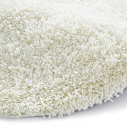 Think Rugs Vista 2236 Cream Solid Plain Shaggy Rug -133Cm (Circle) - thumbnail 3