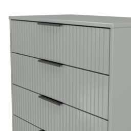 Ancona Matt Dusk Grey 4 Drawer Chest (H)848mm (W)765mm (D)395mm - thumbnail 5
