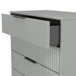 Ancona Matt Dusk Grey 4 Drawer Chest (H)848mm (W)765mm (D)395mm - thumbnail 6