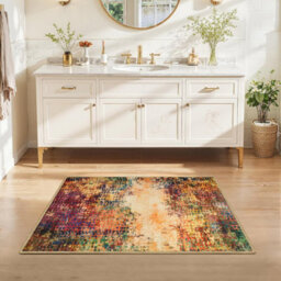 Imperial Rooms Homeware Soft Pile Small Rug Living Room Rugs Anti Slip Doormat Rug Kitchen Rugs Vibrant 40X60Cm - thumbnail 5