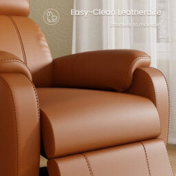 Flexispot Electric Leather Recliner Chairs Xr5 With Usb Charging Port In Brown - thumbnail 6