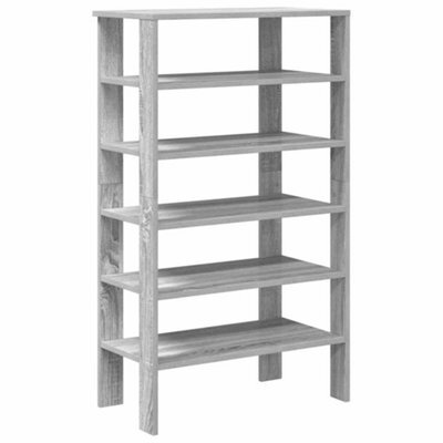 Berkfield Elegant Shoe Rack Grey Sonoma 61X32X105 Cm Engineered Wood - image 1