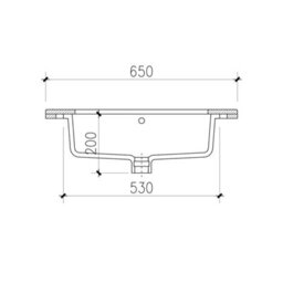 Plum&clay Beckett White Floor Standing Traditional Bathroom Vanity Unit & Basin (W)650mm (H)850mm - thumbnail 9