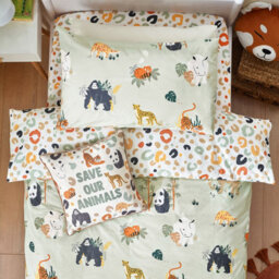 Little Furn. Wildlife Safari Animal Duvet Cover Set - thumbnail 3