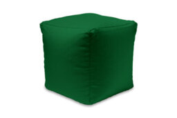 Waterproof Cube Indoor Outdoor Bean Bag Foot Stool Pouffe Dark Green - thumbnail 6