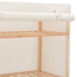 Vidaxl Wardrobe White 79X40X170 Cm Fabric - thumbnail 4