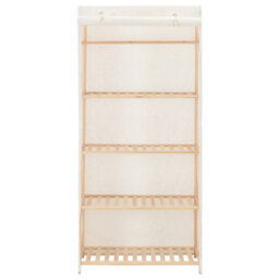 Vidaxl Wardrobe White 79X40X170 Cm Fabric - thumbnail 2