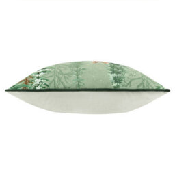 Furn. Lodge Wood Fox Embroidered Feather Rich Cushion - thumbnail 3