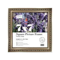 7X7 Gunmetal  Ornate Picture Frame (17.8 X 17.8Cm) Poster, Photo, Artwork, Gallery Wall Or Print - thumbnail 1