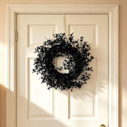 Amorly Halloween Hanging Door Wreaths, Plastic Small Flowers Window Wall Hangings Decor For Door, Porch, And Party Centerpiece - thumbnail 2