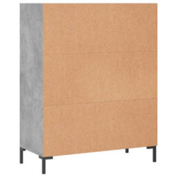 Berkfield Bookcase Concrete Grey 69.5X32.5X90 Cm Engineered Wood - thumbnail 6
