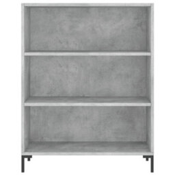 Berkfield Bookcase Concrete Grey 69.5X32.5X90 Cm Engineered Wood - thumbnail 4