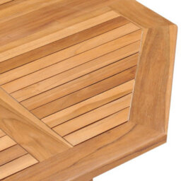 Berkfield 5 Piece Folding Outdoor Dining Set Solid Teak Wood - thumbnail 7