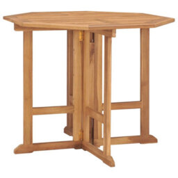 Berkfield 5 Piece Folding Outdoor Dining Set Solid Teak Wood - thumbnail 3