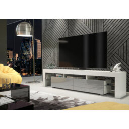 Creative Furniture Nova Tv Unit 200Cm - White & Grey Gloss Doors - thumbnail 6