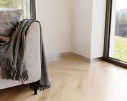 Ilcom Stainless Steel Skirting Board Fc 80mm X 2700mm - Silver Brushed - thumbnail 4