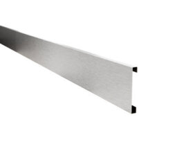 Ilcom Stainless Steel Skirting Board Fc 80mm X 2700mm - Silver Brushed - thumbnail 2