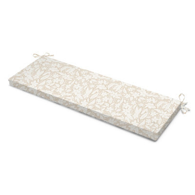 Luxury Living Blossom Cream Garden Bench Seat Pad - image 1