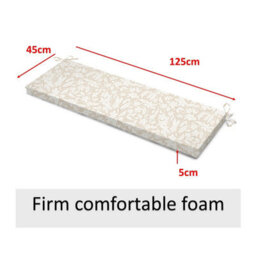 Luxury Living Blossom Cream Garden Bench Seat Pad - thumbnail 5