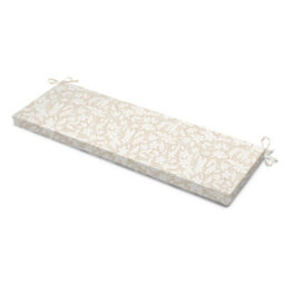 Luxury Living Blossom Cream Garden Bench Seat Pad - thumbnail 1